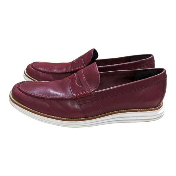 Cole Haan Original Lunar Oxblood Penny Loafer Slip On Men Leather Shoes 10.5 M main image 4